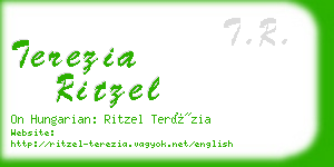 terezia ritzel business card